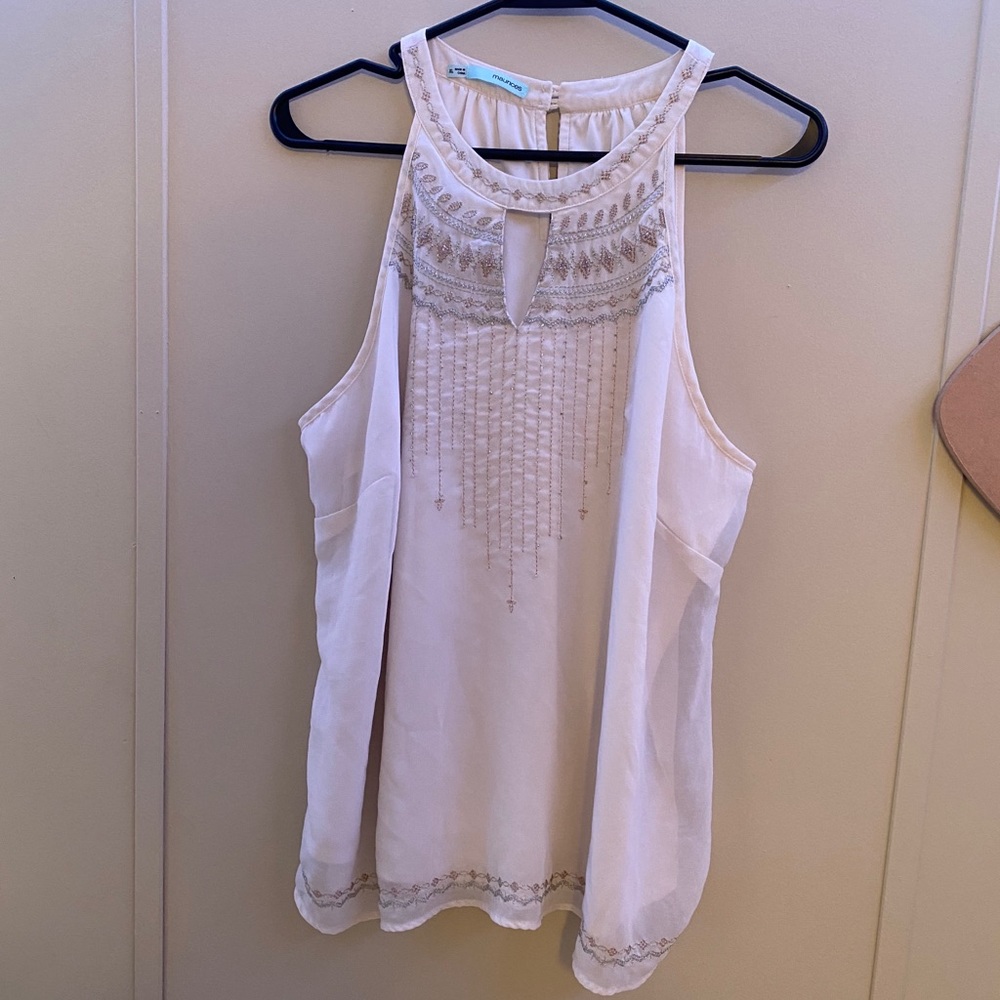 White Maurices Tank Top